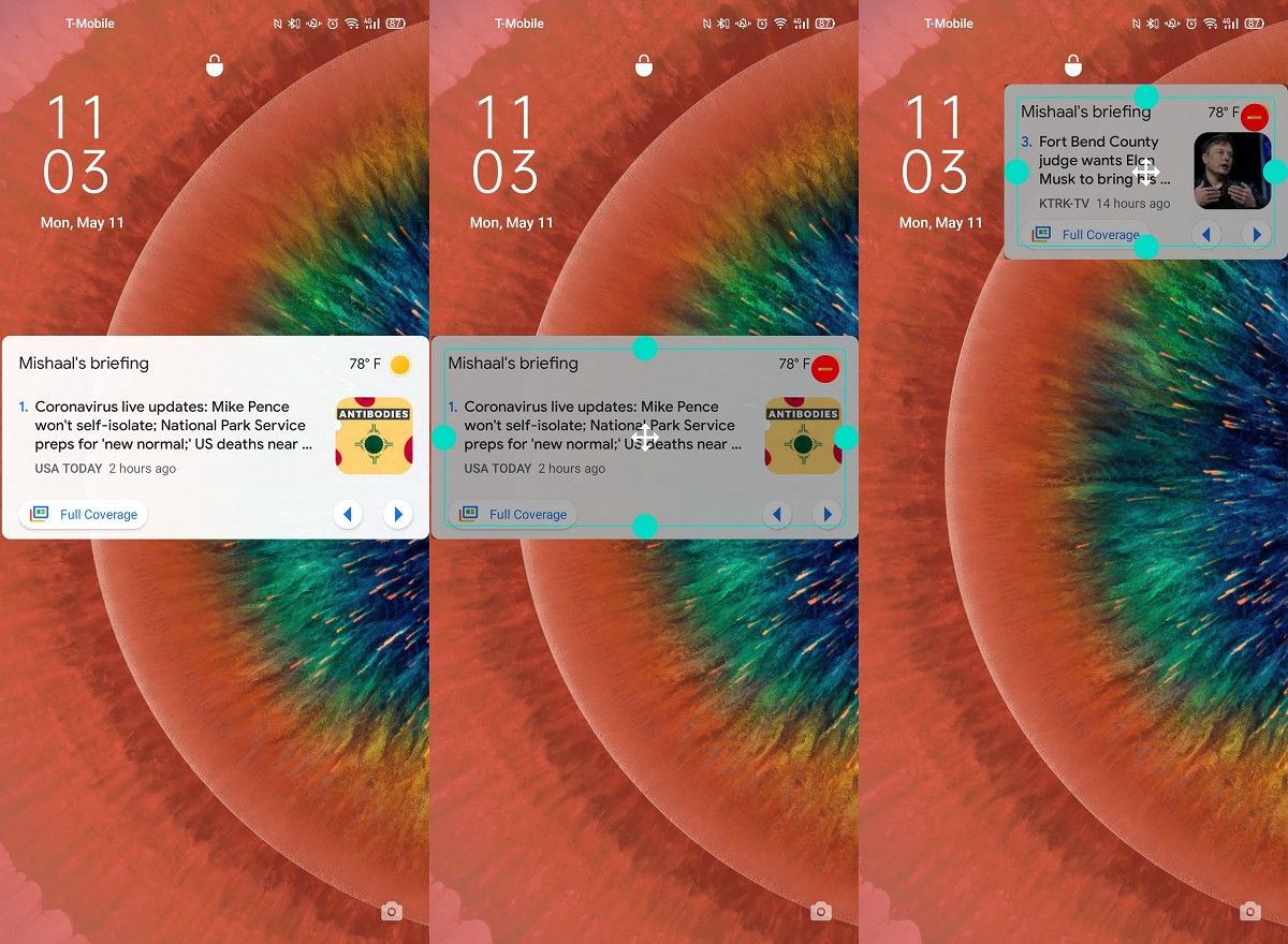 Lockscreen Widgets Android app