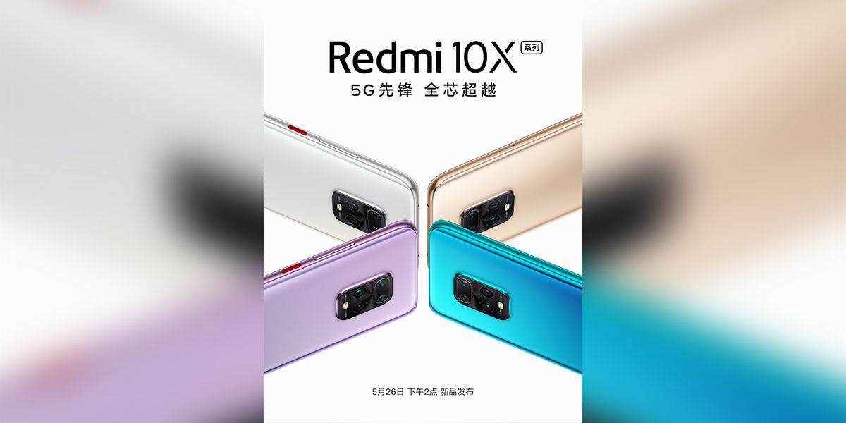 Xiaomi Redmi 10X teaser MediaTek Dimensity 820