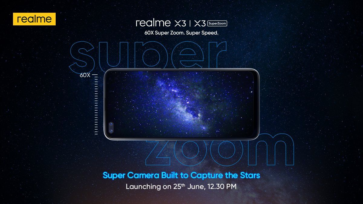 Realme X3 SuperZoom India Launch Teaser