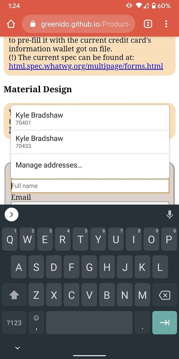 Chrome for Android is getting a redesigned Autofill UI