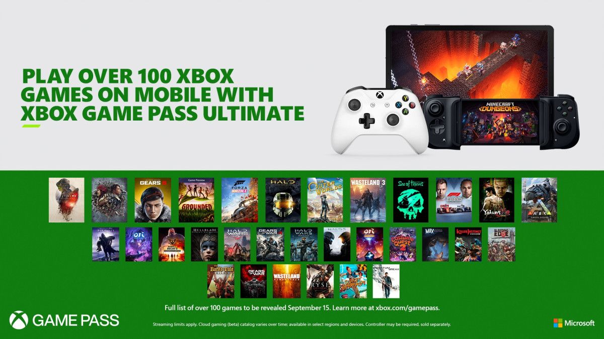 Microsoft xCloud launches September 15th as part of Xbox Game Pass