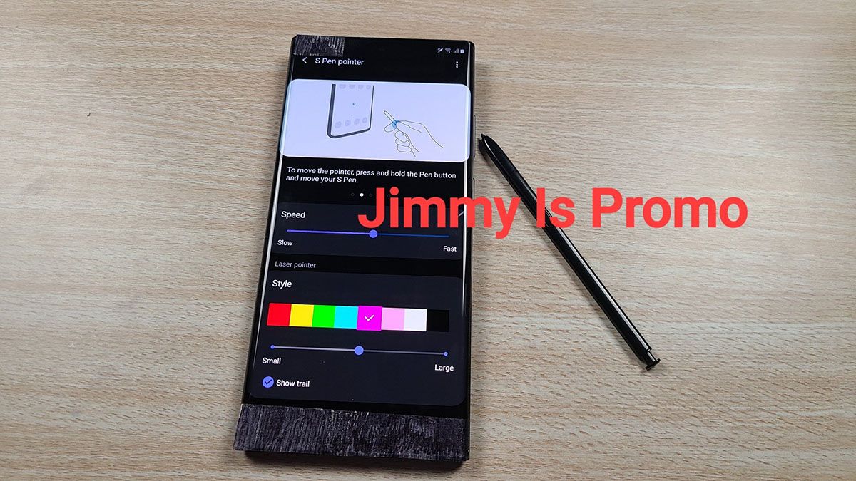 Samsung Galaxy Note 20 S Pen pointer