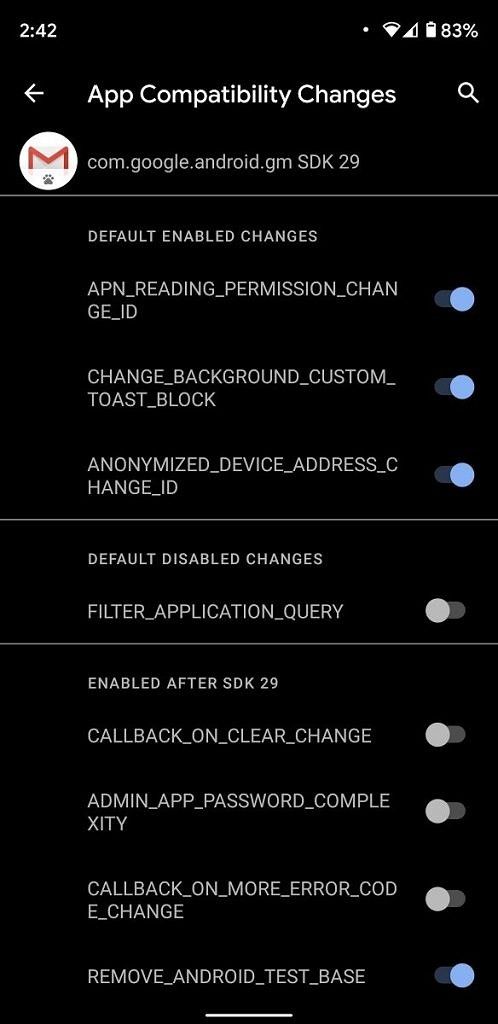 Android 11 debugging app compatibility developer options
