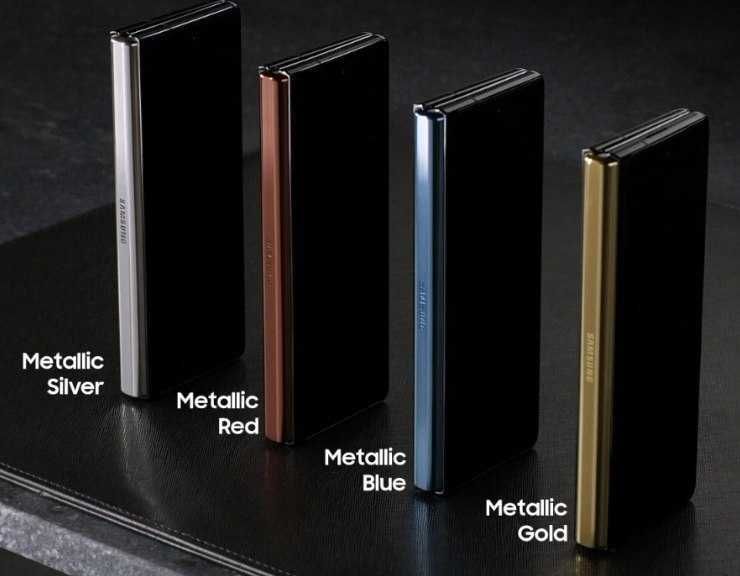 Samsung Galaxy Z Fold 2 Hinge colors