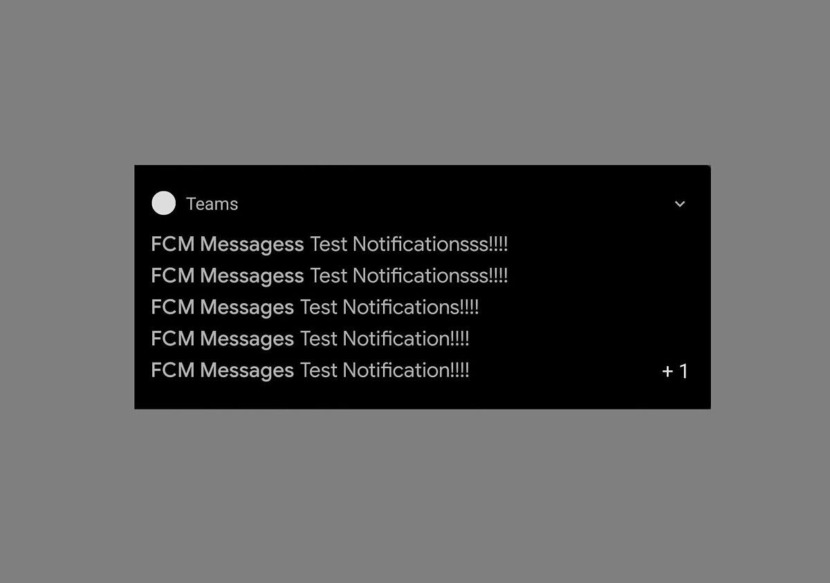 Microsoft Team push notification Firebase Cloud Messaging