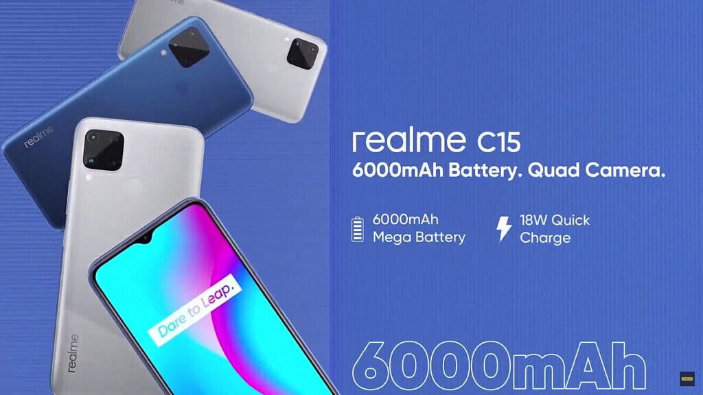 Realme C15 color variants