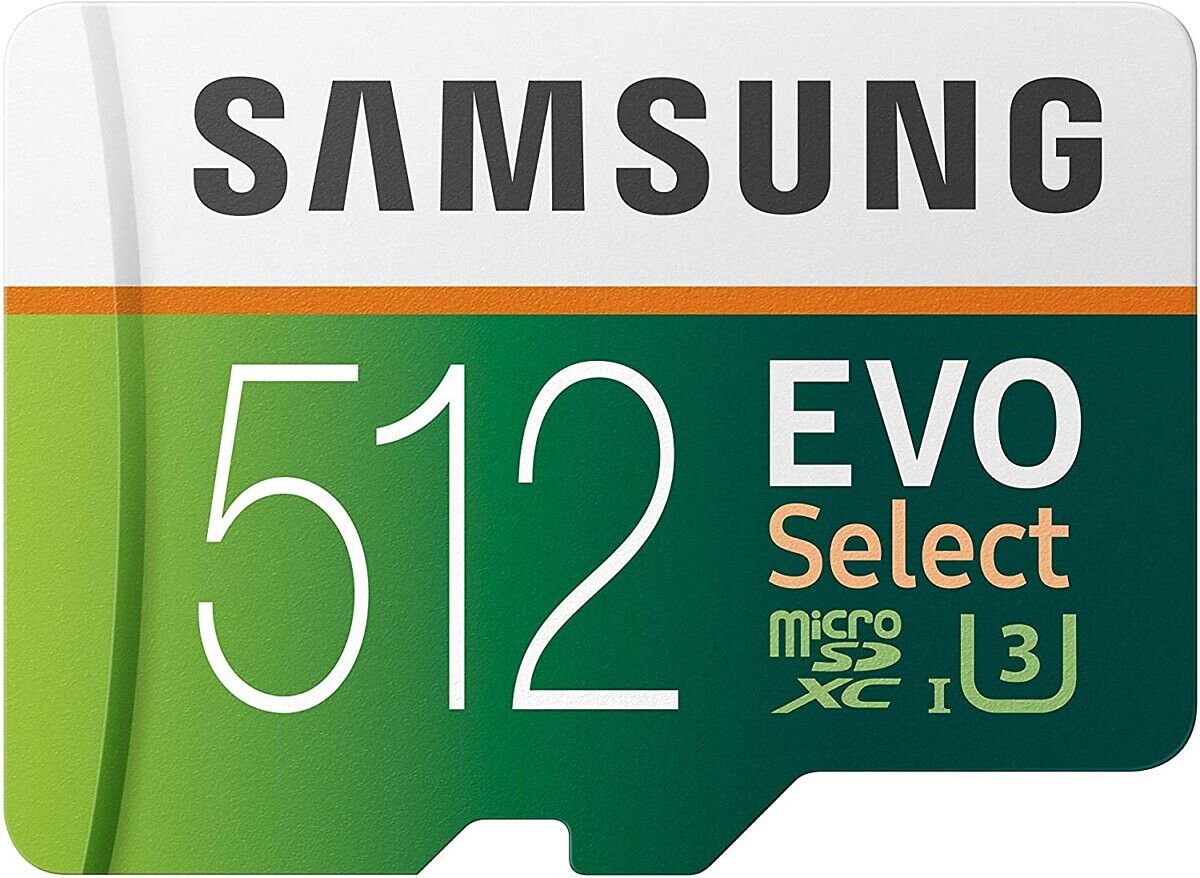 The Samsung EVO elect microSD card has a Class 10 and U3 rating for high-speed performance for smartphones and the Nintendo Switch.