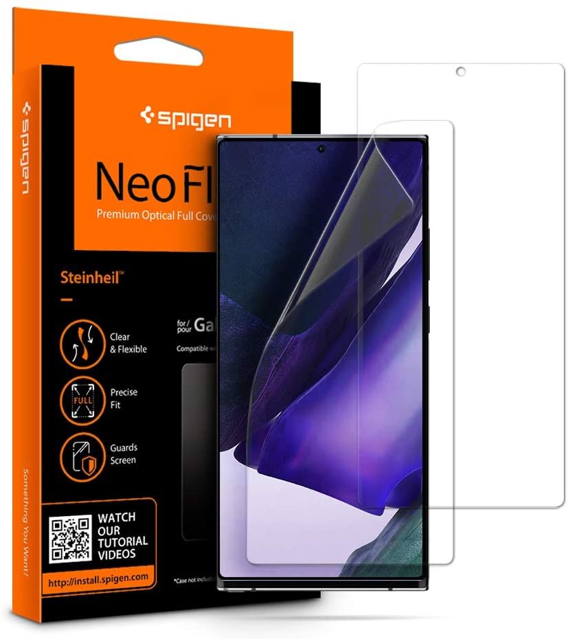 Spigen are one of the biggest names in smartphone protection. The Spigen NeoFlex Protector comes with two protectors so that you can swap them if one breaks. $9.99 is a steal!