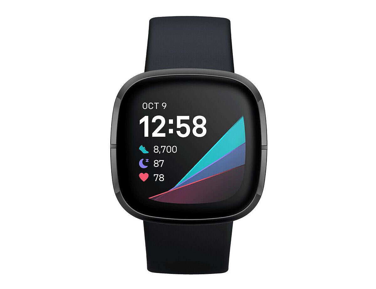 The Fitbit Sense is one of the most advanced smartwatches that you can get right now. It packs in a ton of features, including an FDA approved ECG monitor to measure heart rhythm variability.