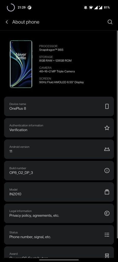 oneplus_8_oxygenos_11_android_11_dp3