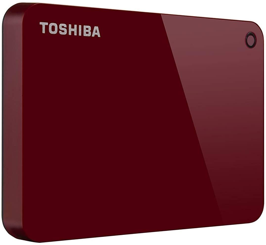 Toshiba's very red external hard drive has 2TB of storage available and a USB 3.0 hookup. If you want to back-up your data and prepare for the worst, this is a good bet.