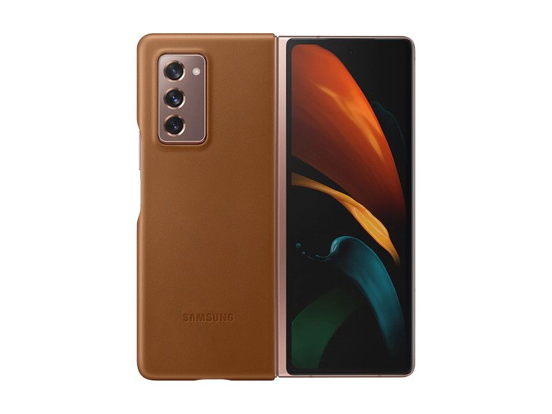 Made of real leather, Samsung's back cover for the Galaxy Z Fold 2 is soft and doesn't add a lot of bulk to the phone. You're paying a premium for the phone, why not wrap it in something super stylish?