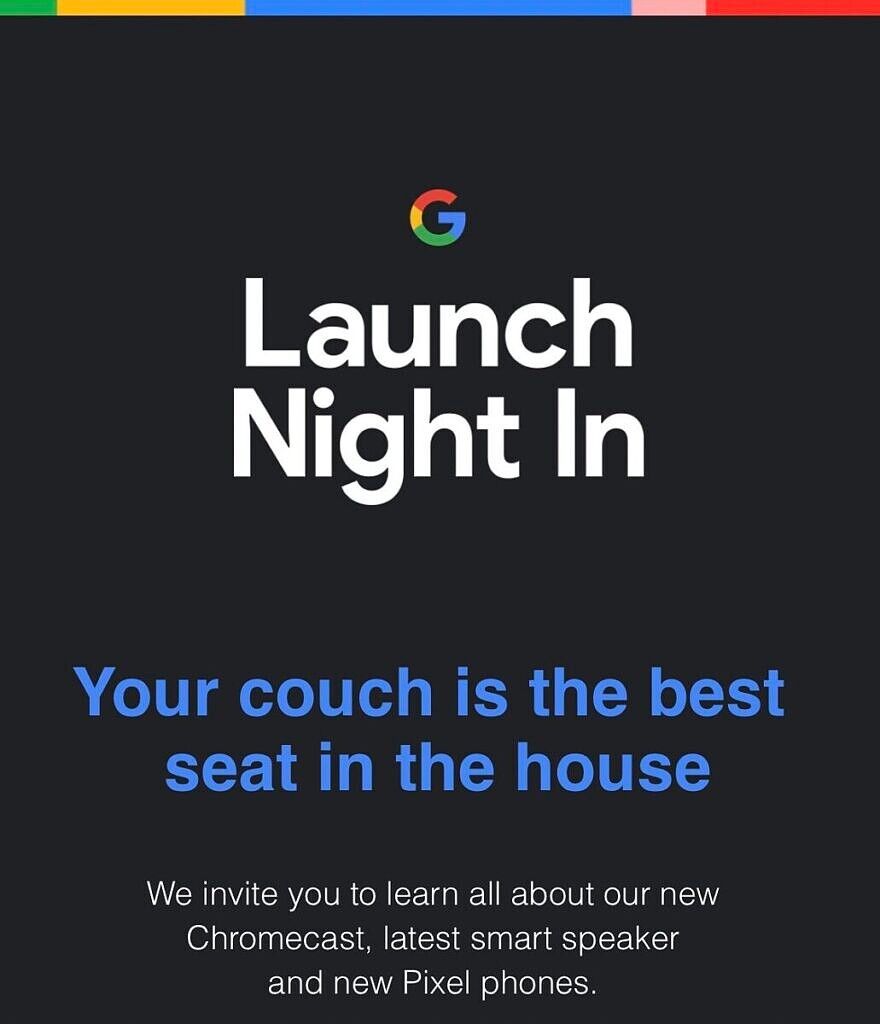 Google Pixel 5 event fall 2020