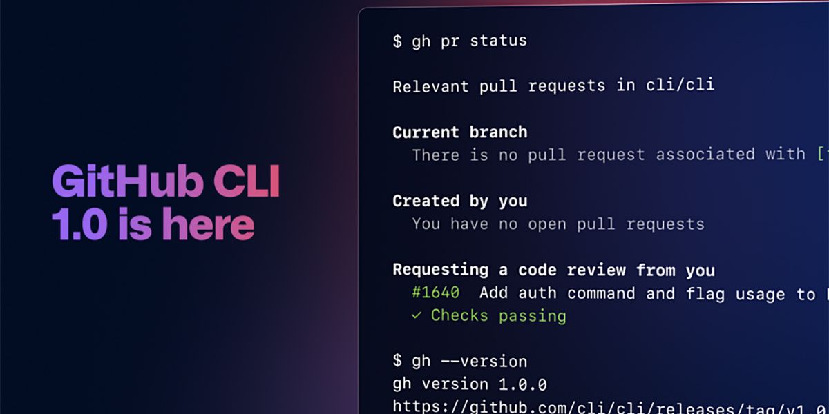 GitHub CLI 1.0
