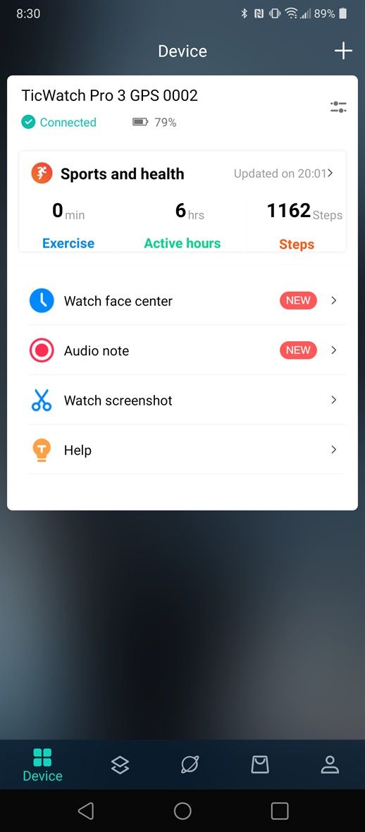 Ticwatch pro 3 online apps