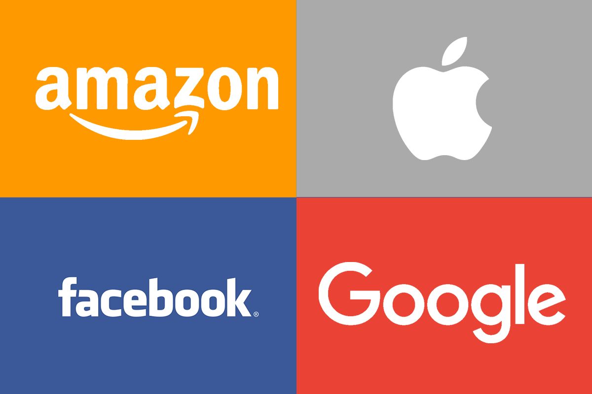 Amazon Apple Facebook Google -- Antitrust Monopoly -- Logo Feature Image