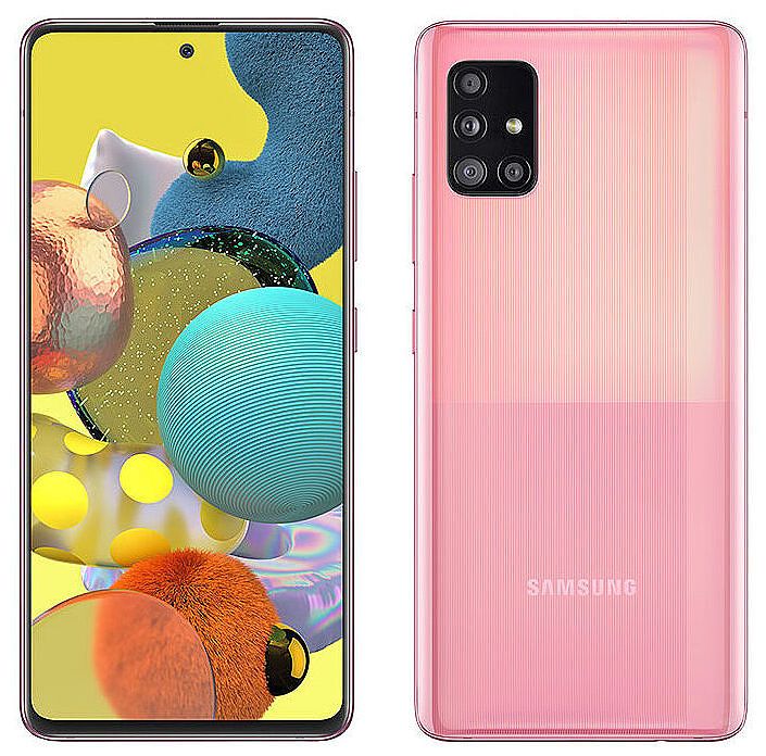 Samsung Galaxy A51 5G in pink