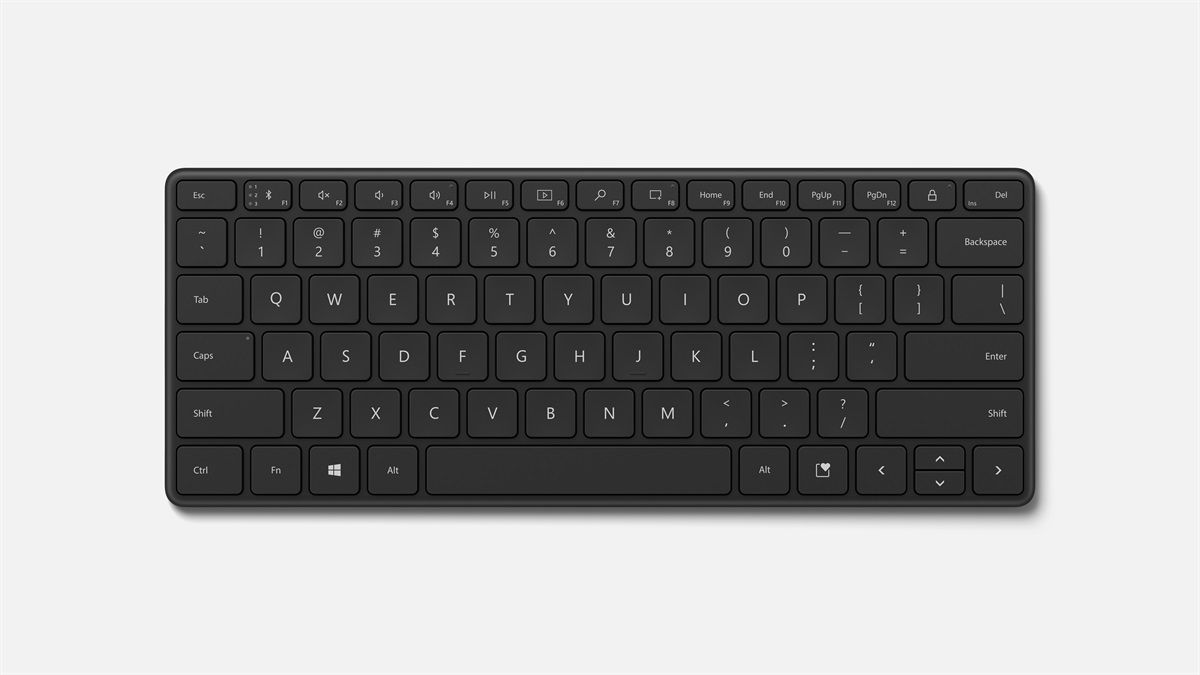 If you need an external keyboard on the road, this is a great compact option you can easily take anywhere. It can be paired with up to three devices too, so you can easily switch between them and use it with your PC, phone, or tablet.