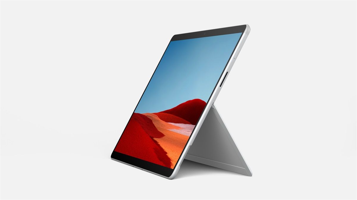 The Surface Pro X is a thin and light Windows tablet with a great display, cameras, and design. It also has very fast LTE.