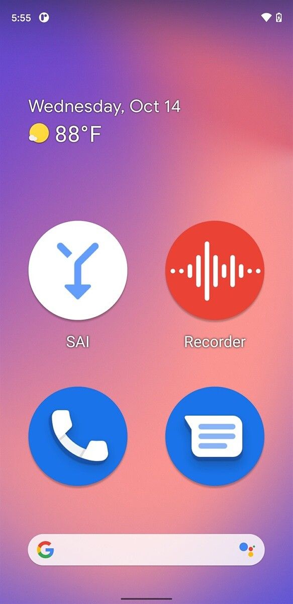 Download Pixel Launcher from the Google Pixel 5 adds grid size options
