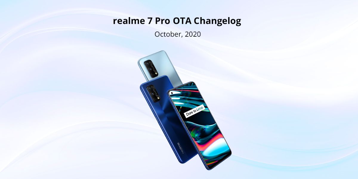 Realme 7 Pro OTA update October 2020