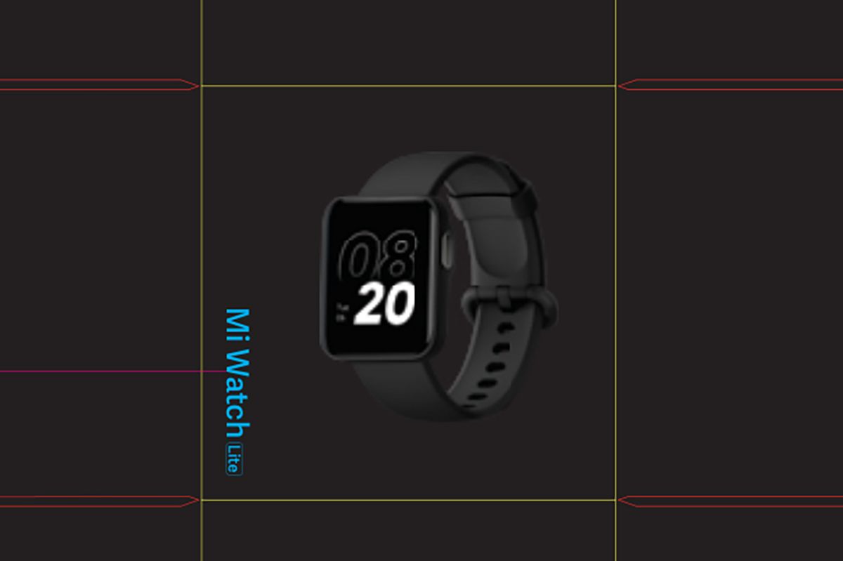 Retail packaging layout for the Xiaomi Mi Watch Lite from FCC listing