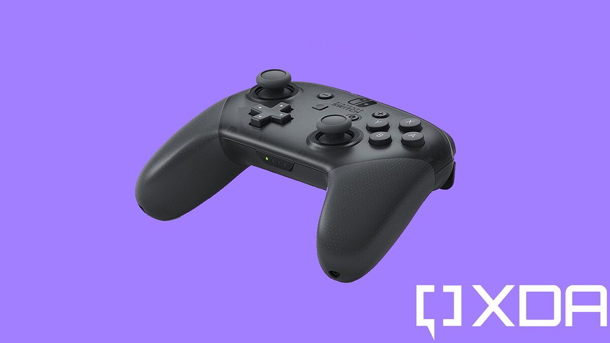 best nintendo switch controller pro controller on purple background