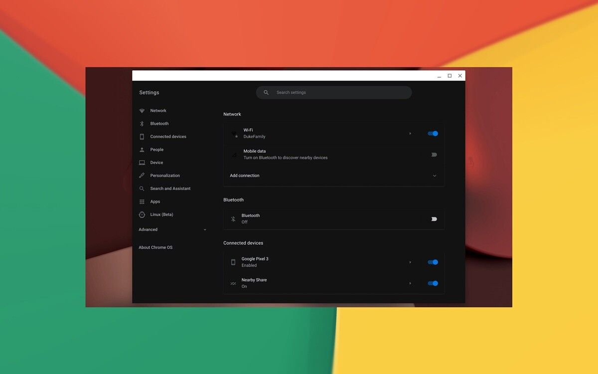 Here's what dark mode in Chrome OS will look like