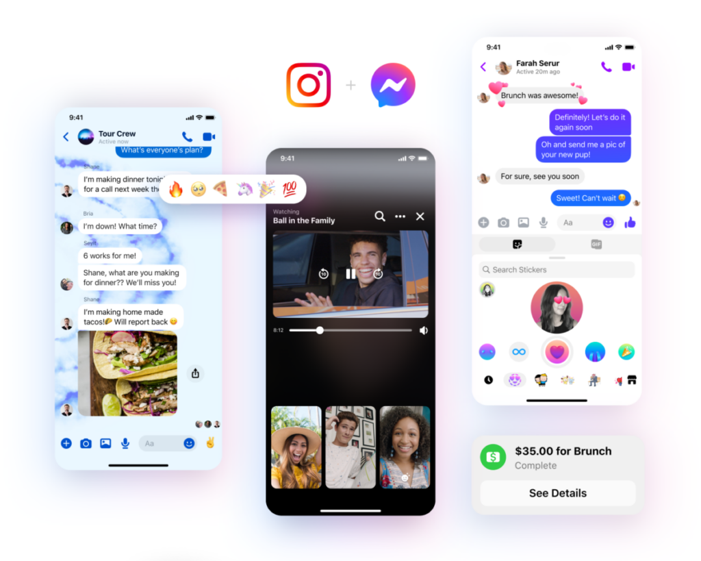 Facebook Messenger redesign features