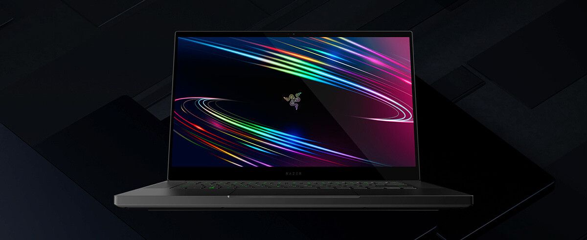 prime day 2020 razer blade 15 laptop on textured background