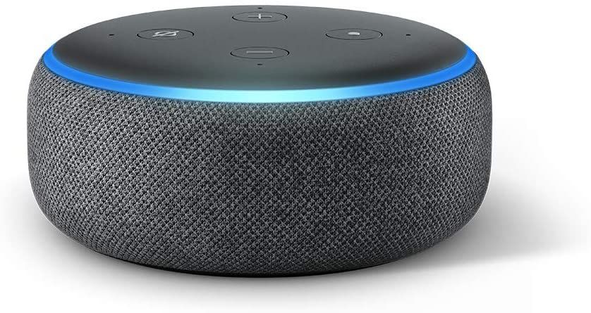 The last-gen Amazon Echo Dot is on sale for $24.99, a savings of $15 from the original price. Only the 'Charcoal' color is in stock.