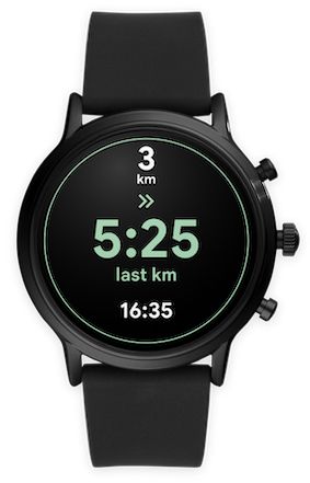 Google Fit Wear OS track pace