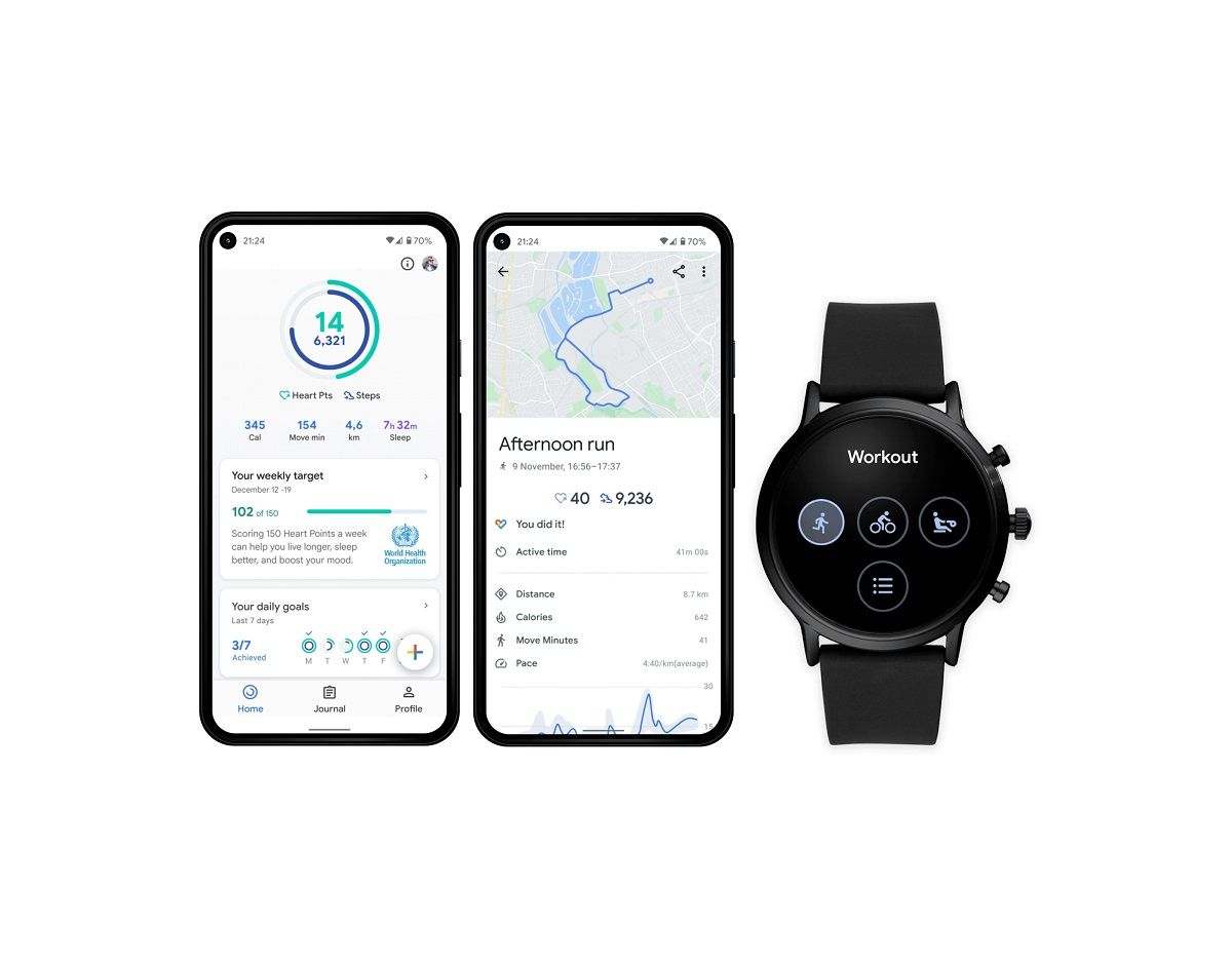 Google Fit new home screen and Wear OS app