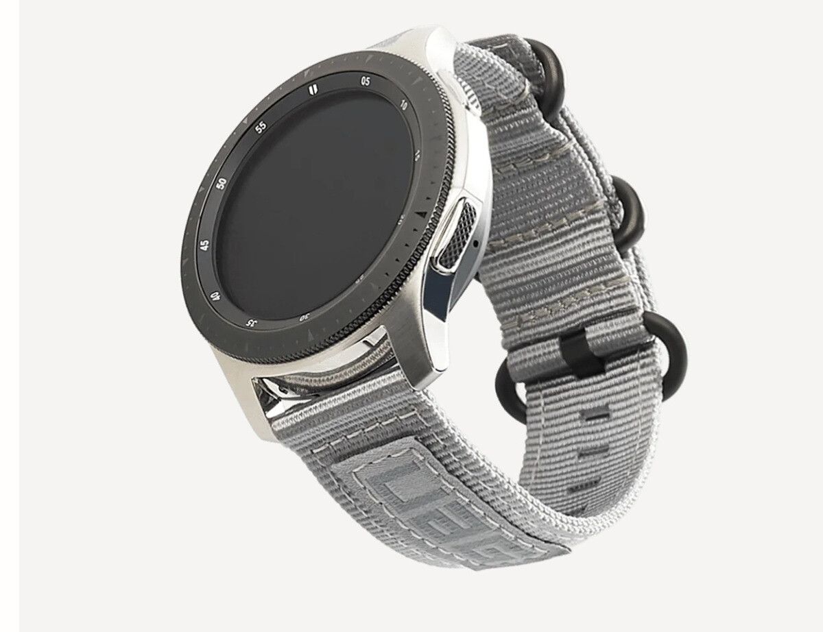 Although NATO watch straps are tough, comfortable, and cheap; many NATO straps will cover the back of the watch and block the heart rate sensor. Urban Armor has given us the best of both worlds with this NATO-style nylon strap that will not interfere with the watch function. At present, it is only available in grey.