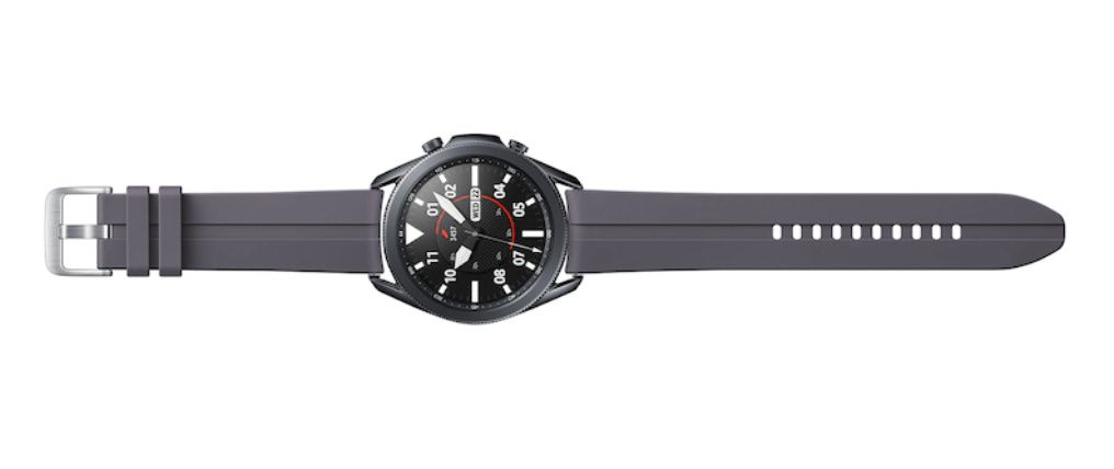 A more familiar style for anyone who bought their watch as a fitness tool. The silicone strap is about the stark, strong recessed strip in the middle, and the way that silicone allows the watch to hug the wrist - great for those heart rate measurements. It is available in gray or black directly from the Samsung website.