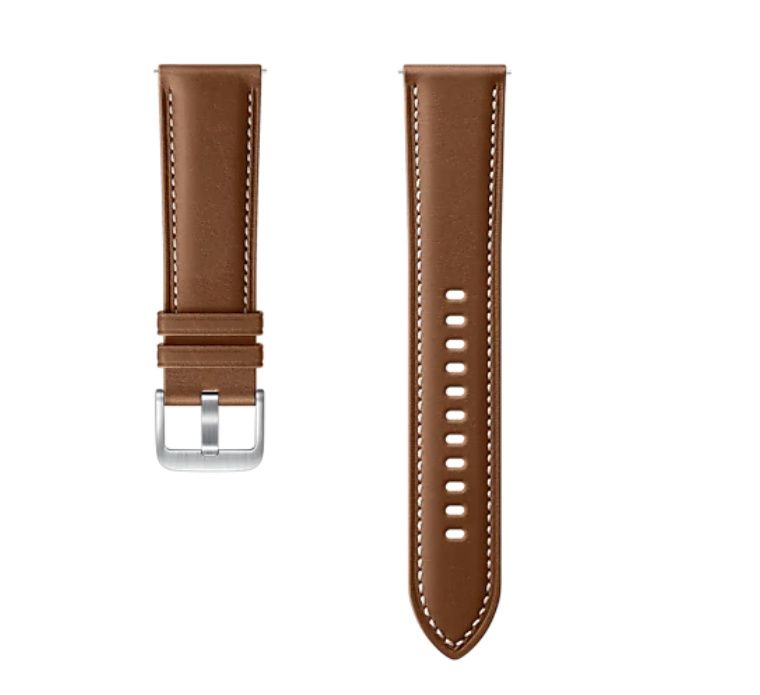The premium choice in the official range, this leather band is available in black or brown, with white stitching detail, a standard buckle fastener and two bands to hold the excess leather in place. It is a great choice if you want to give your device a professional vibe, but at $79.00, it is easily the most expensive strap in this list.