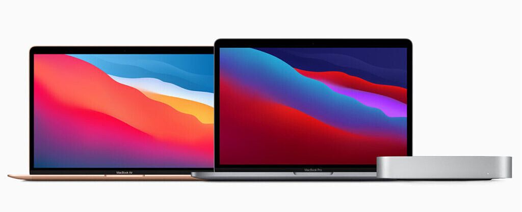 apple mac products with m1 chop