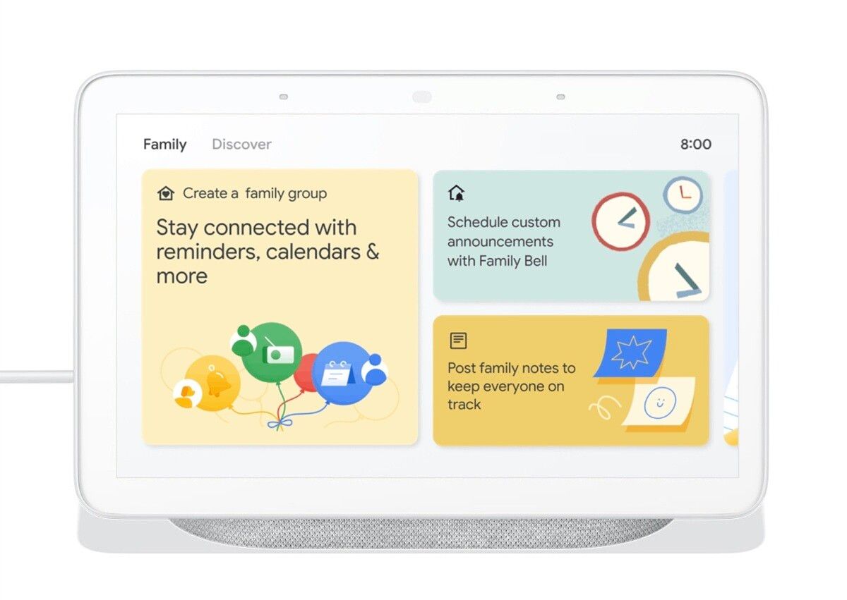 Google Assistant Smart Display Family tab