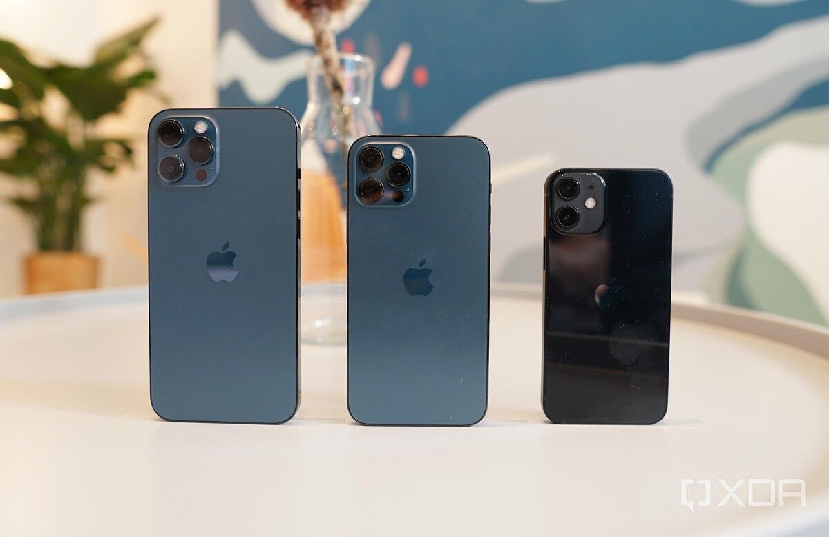 The iPhone 12 Pro Max, 12 Pro, and 12 Mini