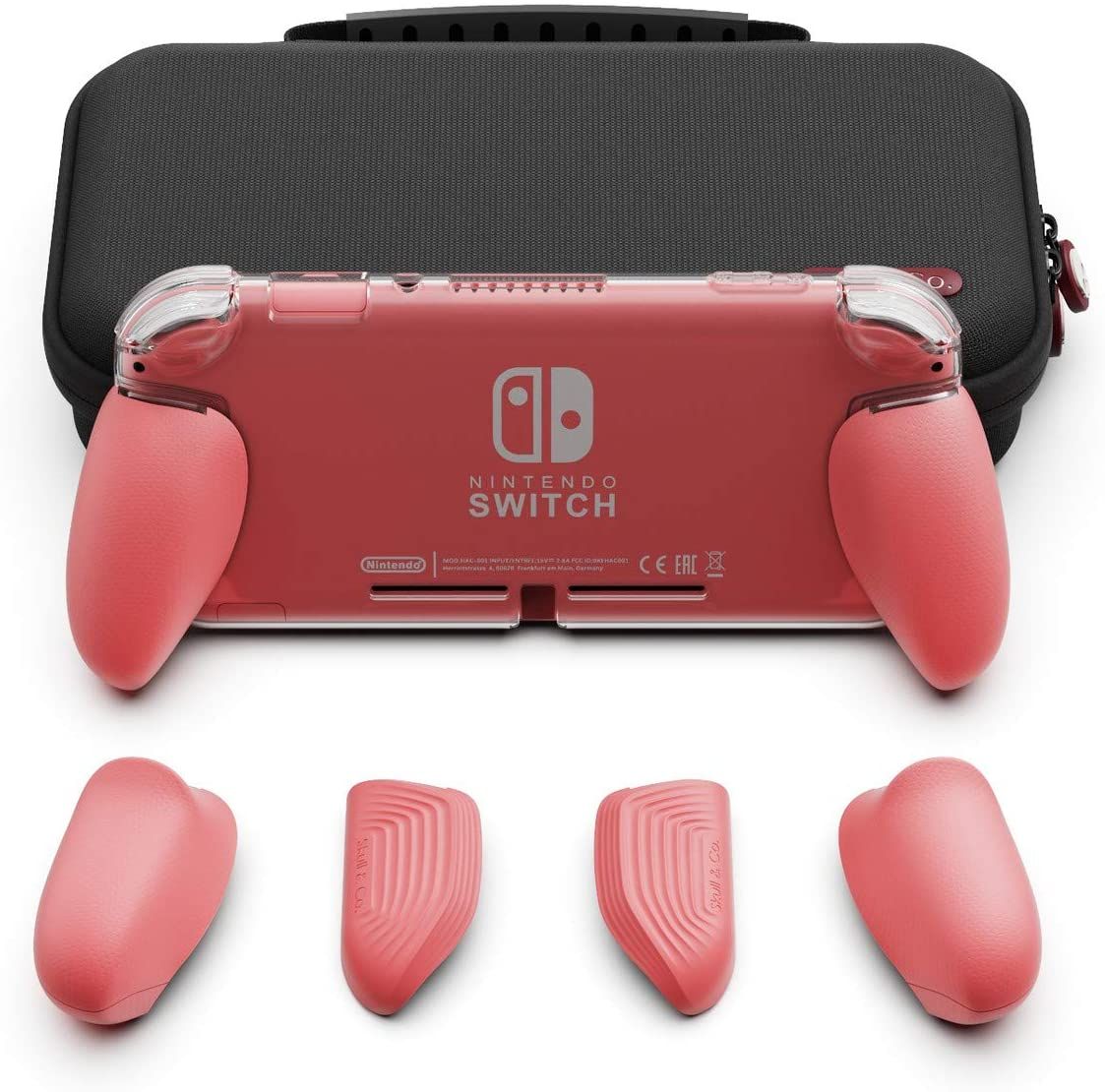 Who doesn't love a matching aesthetic? Skull & Co's Switch grip offering allows you to customize the back grips to match your Switch Lite's console color. You'll also get a case to put your Switch Lite away in.