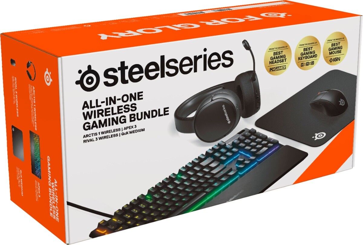Refresh your entire gaming accessory set-up with Steelseries' glow-up bundle! Only $130 at Best Buy, this four-piece bundle will give you everything you need to game the right way.