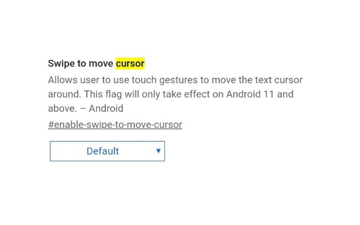 Chrome on Android swipe to move cursor featured
