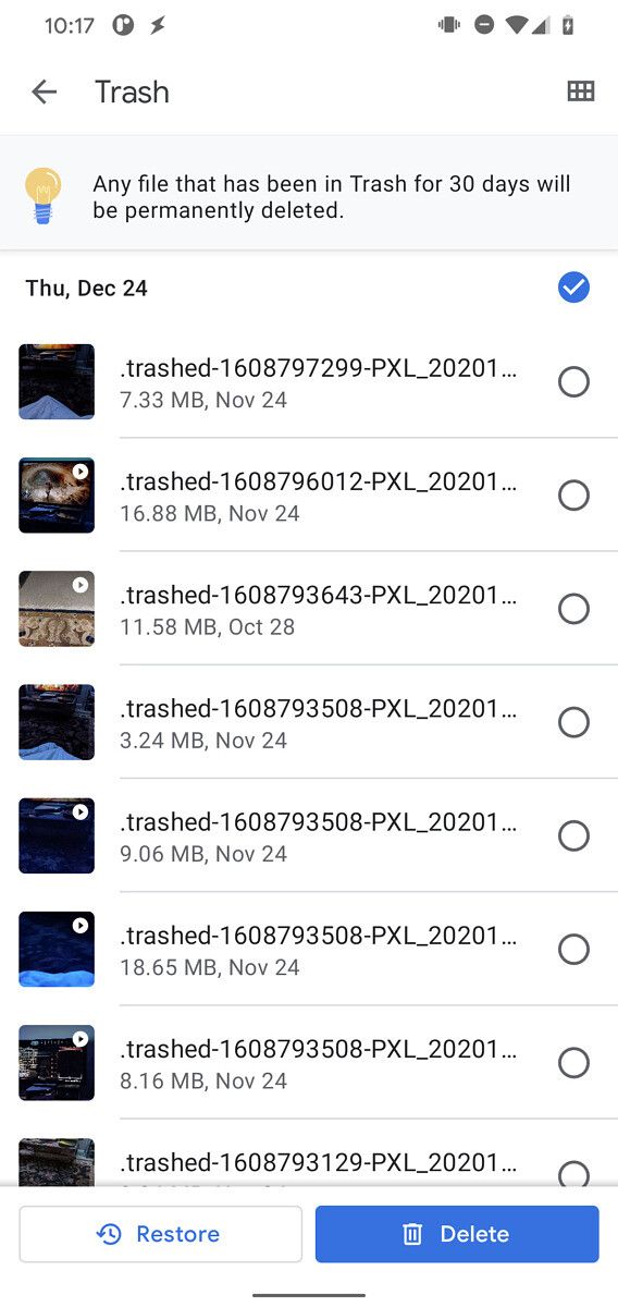 Files by Google will soon get a Trash folder to help you restore