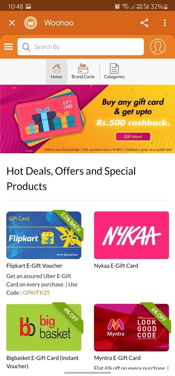 E voucher E-gift Voucher Gift Vouchers And Gift Cards, Memory Size: Nil,  Size: Normal at Rs 100/piece in Ghaziabad