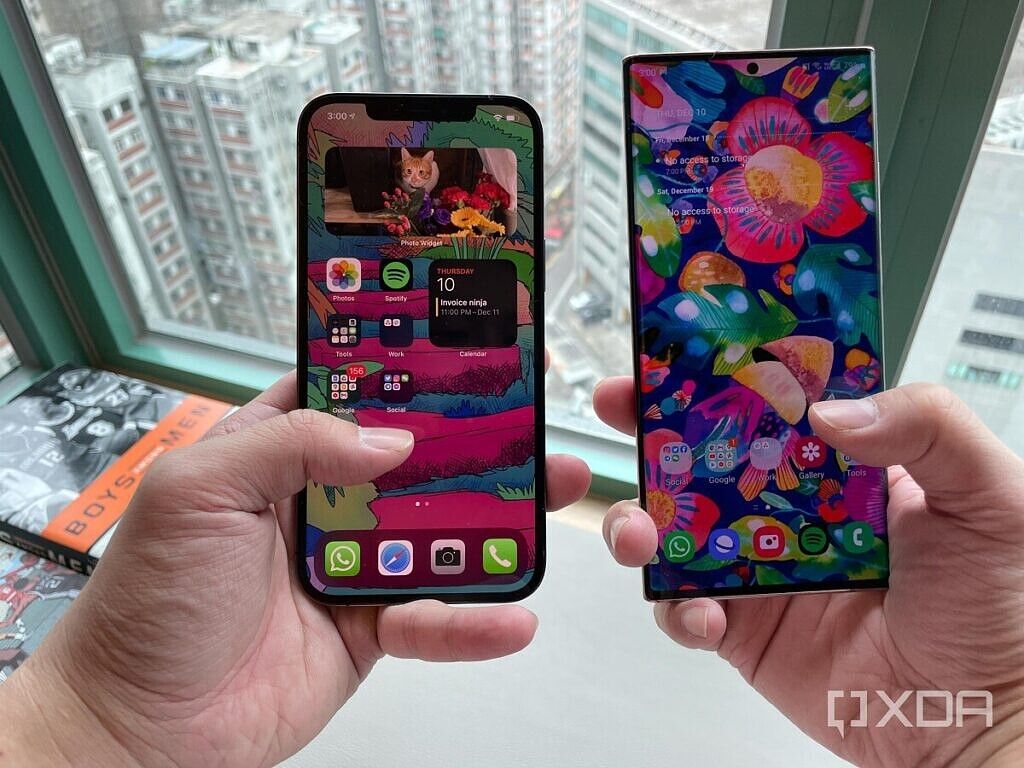 Note 20 Ultra y iPhone 12 Pro Max