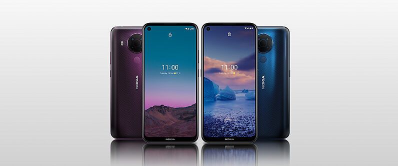 Nokia 5.4 blue purple dusk night