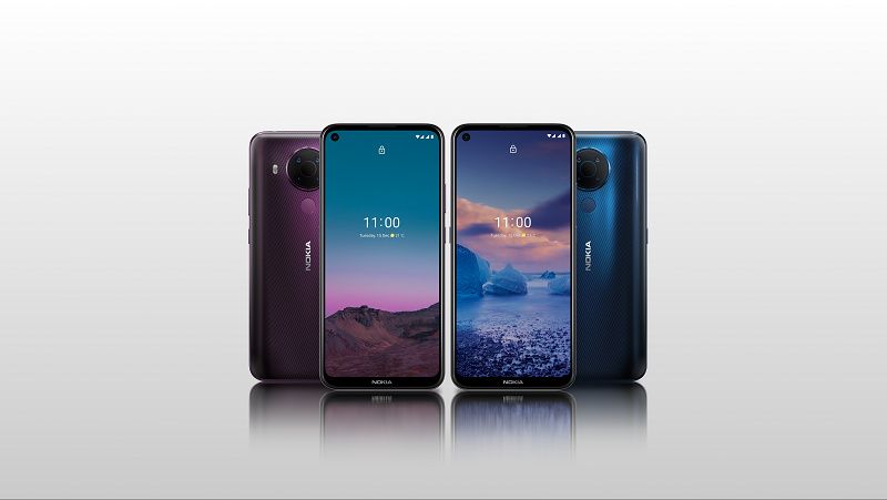 Nokia 5.4 blue purple dusk night