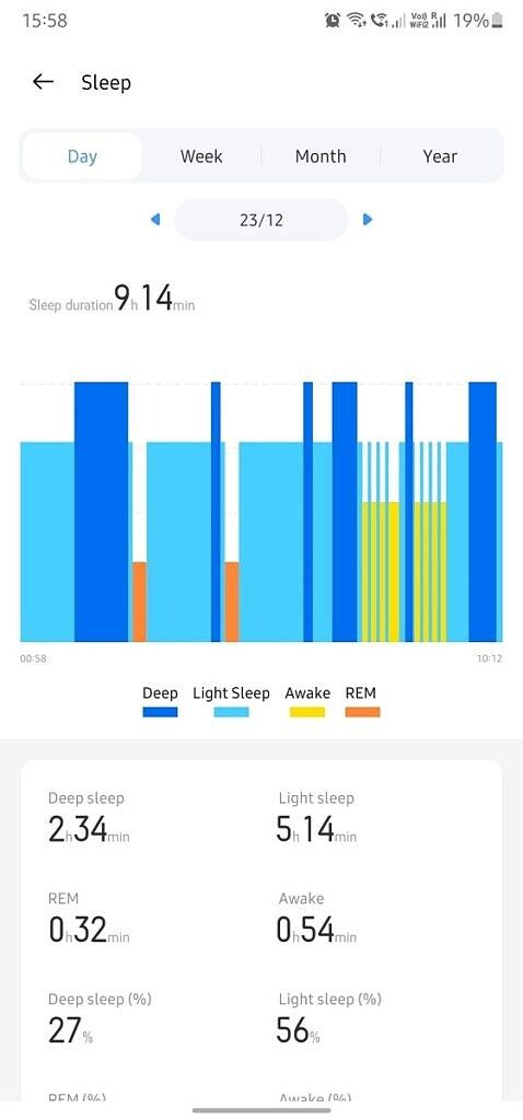 Realme Link app sleep monitoring