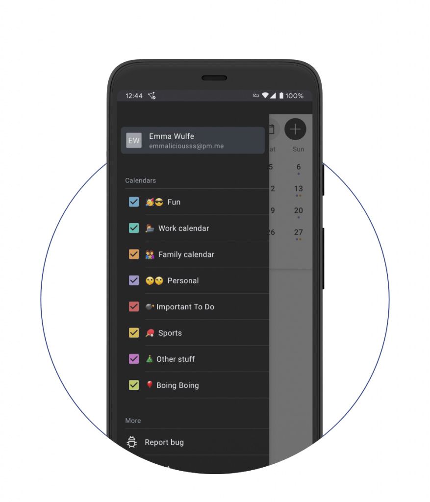 ProtonMail's secure calendar service is now available as an Android app