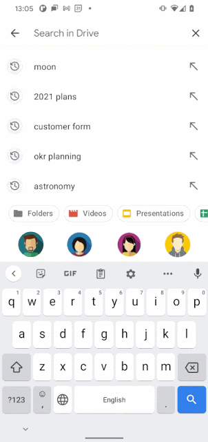 Google Drive new and improved search